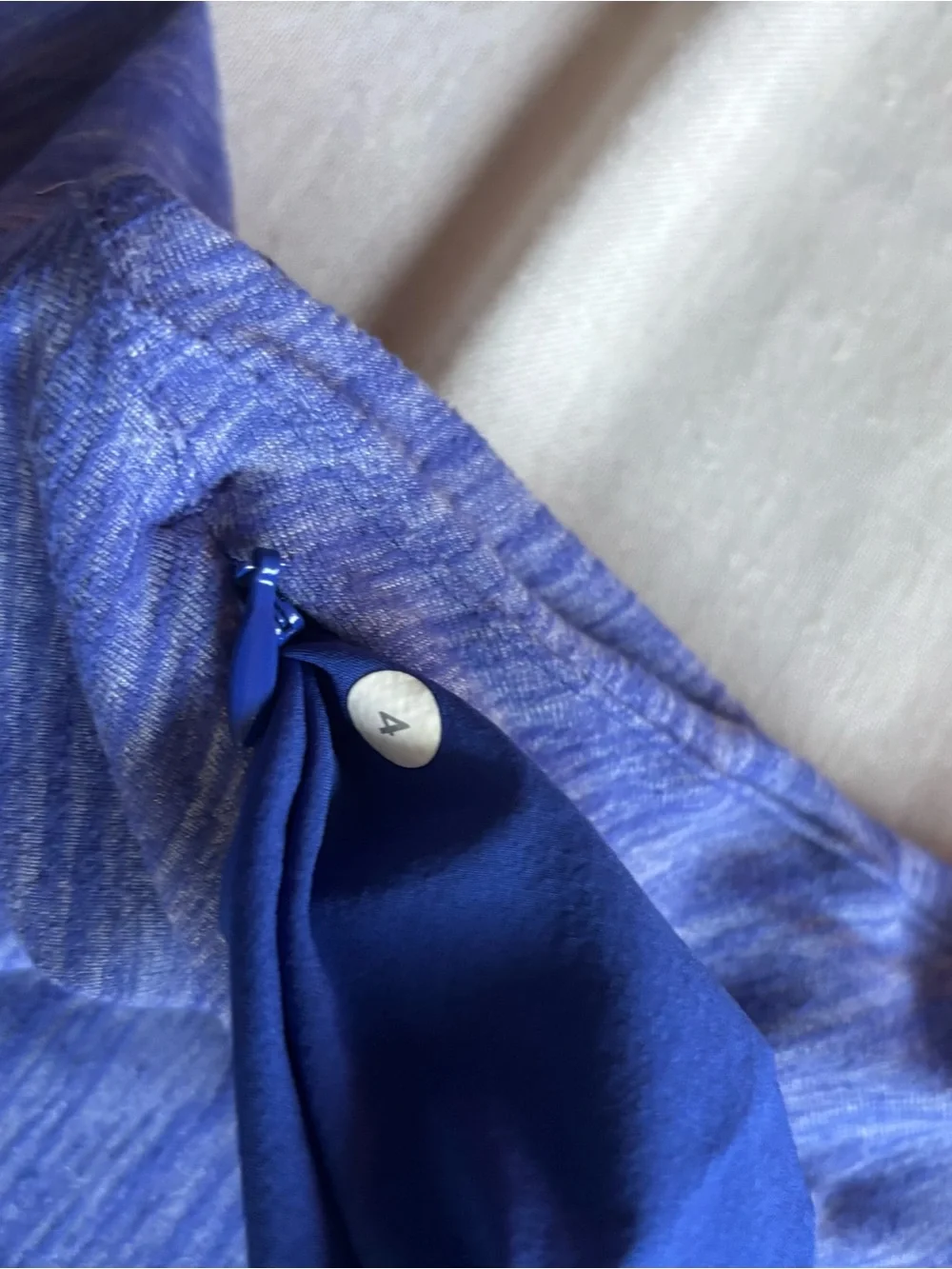 Lululemon Go Where-To Athletic Mini Dress Blue Heathered Short Sleeve Size 4